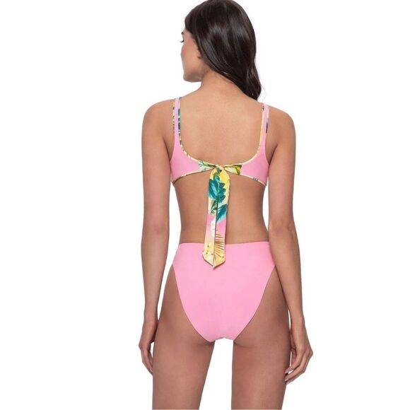 New. Pilyq reversible tropical print bikini. Retails $156. Medium - Picture 5 of 14
